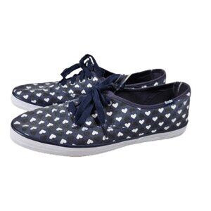 Keds X Taylor Swift Blue White Heart Sneakers Women's Size 11